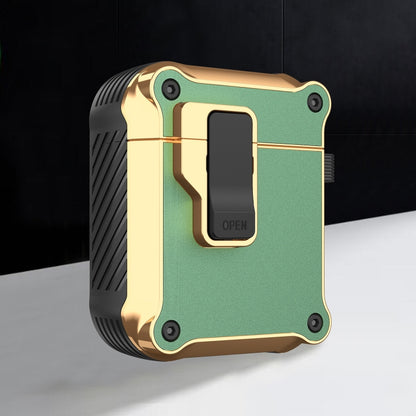 Wireless Earphone Eagle Electroplating Protective Case with Hook, For AirPods 1 / 2, For AirPods 3