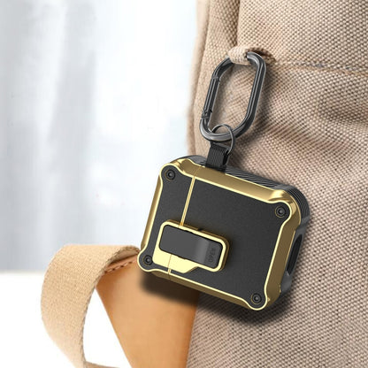 Wireless Earphone Eagle Electroplating Protective Case with Hook, For AirPods 1 / 2, For AirPods Pro, For AirPods 3