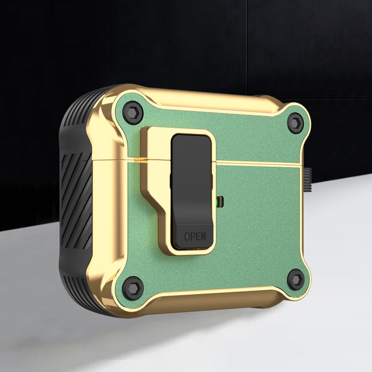 Wireless Earphone Eagle Electroplating Protective Case with Hook, For AirPods 1 / 2, For AirPods Pro, For AirPods 3