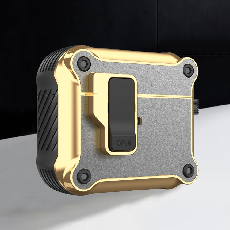 Wireless Earphone Eagle Electroplating Protective Case with Hook, For AirPods 1 / 2, For AirPods Pro, For AirPods 3