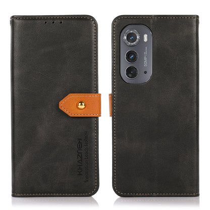 KHAZNEH Dual-color Cowhide Texture Flip Leather Phone Case, For Motorola Edge 2022, For Nokia G400, For Sony Xperia 5 IV, For Samsung Galaxy A04 4G