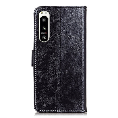 Retro Crazy Horse Texture Horizontal Flip Leather Phone Case, For Sony Xperia 5 IV, For Samsung Galaxy A04 4G