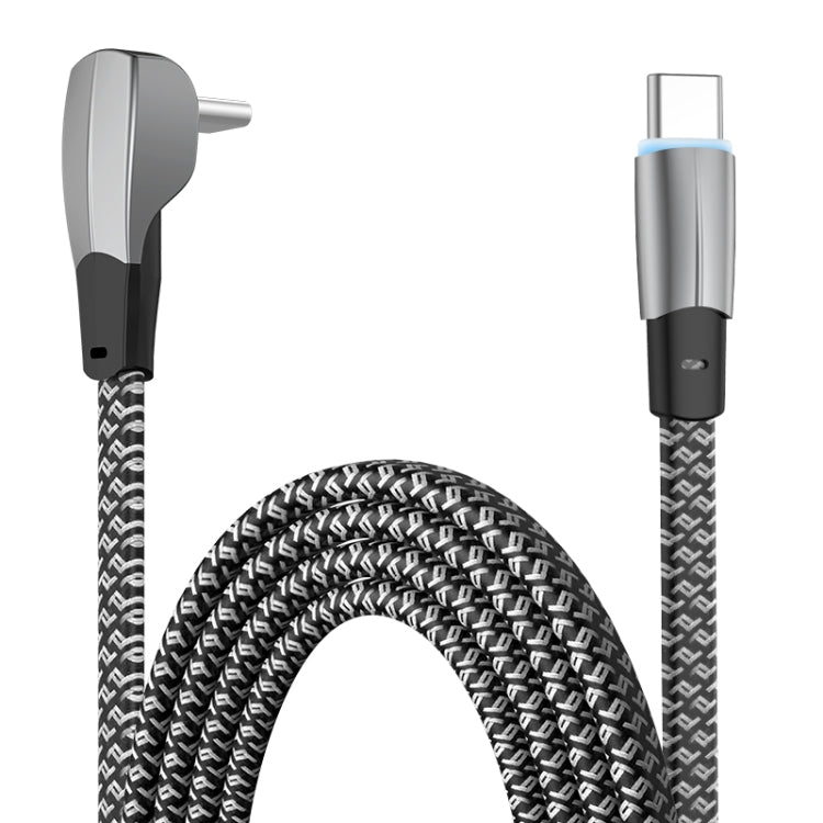 3A USB-C/Type-C to USB-C/Type-C Elbow Fast Charge Data Cable, 3A Type-C to Type-C 1.2m, 3A Type-C to Type-C 2m