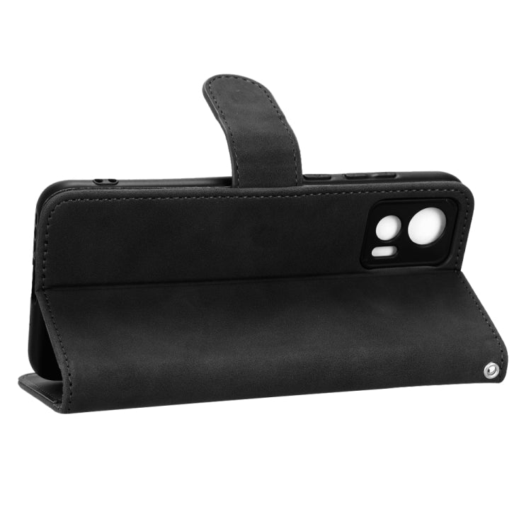 Skin Feel Magnetic Flip Leather Phone Case