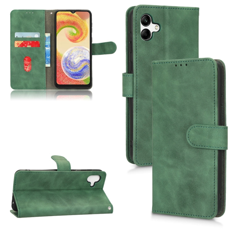 Skin Feel Magnetic Flip Leather Phone Case