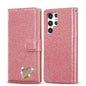 Glitter Powder Love Leather Phone Case