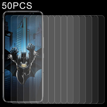 50 PCS 0.26mm 9H 2.5D Tempered Glass Film