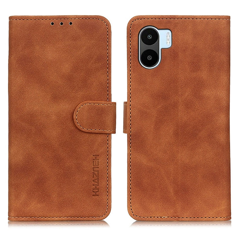 KHAZNEH Retro Texture Leather Phone Case