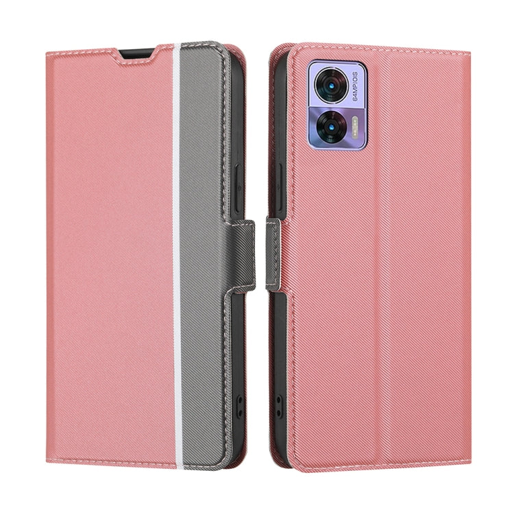 Twill Texture Side Buckle Leather Phone Case