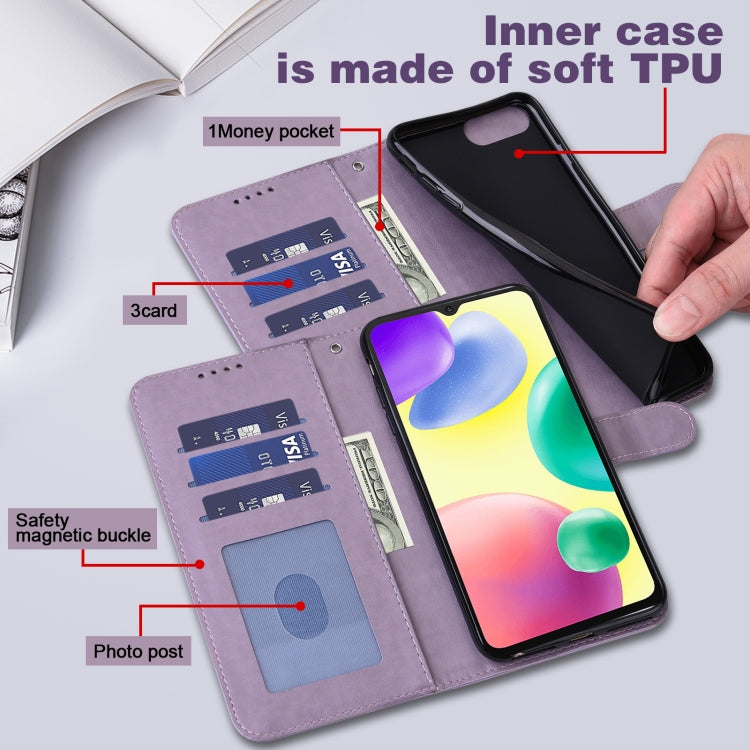 Tree & Deer Pattern Pressed Flip Leather Phone Case, For Xiaomi Redmi 10A, For Sony Xperia 10 IV