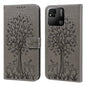 Tree & Deer Pattern Pressed Flip Leather Phone Case, For Xiaomi Redmi 10A, For Sony Xperia 10 IV
