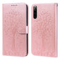 Tree & Deer Pattern Pressed Flip Leather Phone Case, For Xiaomi Redmi 10A, For Sony Xperia 10 IV
