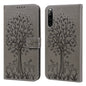 Tree & Deer Pattern Pressed Flip Leather Phone Case, For Xiaomi Redmi 10A, For Sony Xperia 10 IV