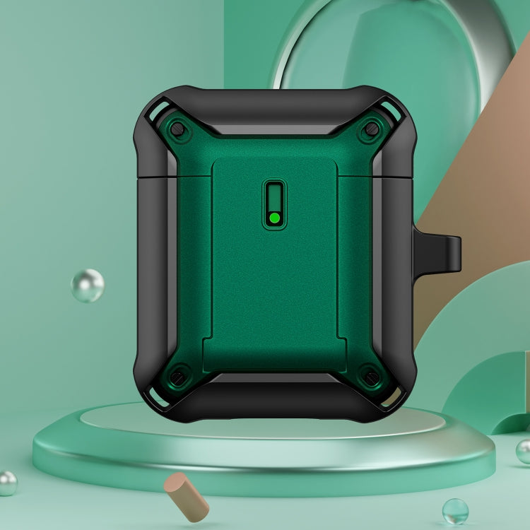 Sliding Buckle Wireless Earphone Protective Case with Hook, For AirPods 1 / 2, For AirPods 3