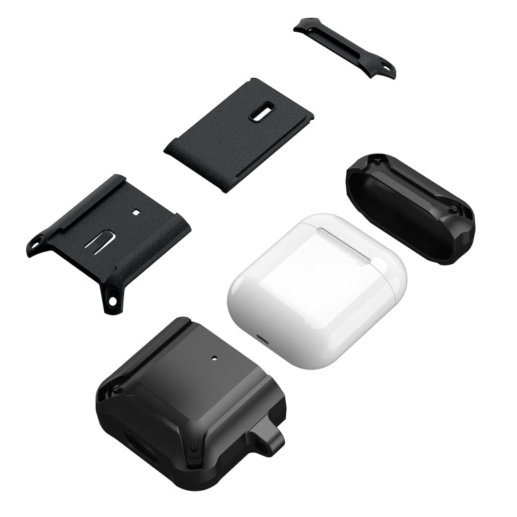 Sliding Buckle Wireless Earphone Protective Case with Hook, For AirPods 1 / 2, For AirPods 3