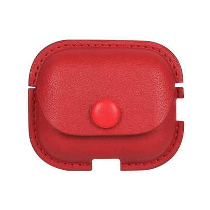 Litchi Texture PU Leather Earphone Protective Case with Hook