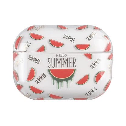 Bronzing Fruit Pattern PC Earphone Hard Protective Case, For AirPods Pro 2