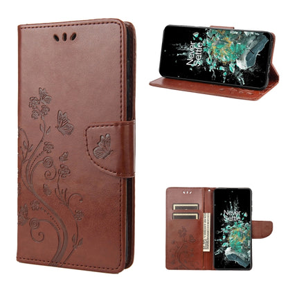 Butterfly Flower Pattern Flip Leather Phone Case, Series 2