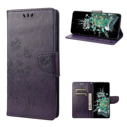 Butterfly Flower Pattern Flip Leather Phone Case, Series 2