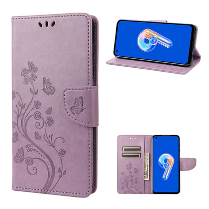 Butterfly Flower Pattern Flip Leather Phone Case, Series 1