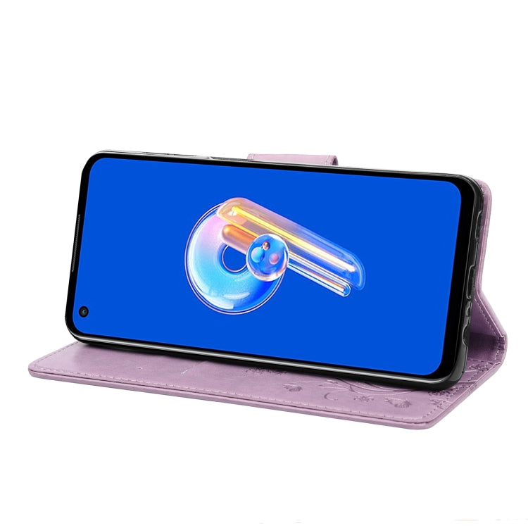 Butterfly Flower Pattern Flip Leather Phone Case