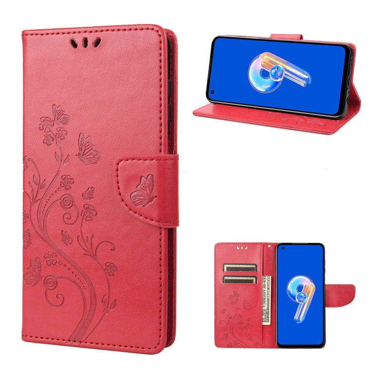 Butterfly Flower Pattern Flip Leather Phone Case, Series 1