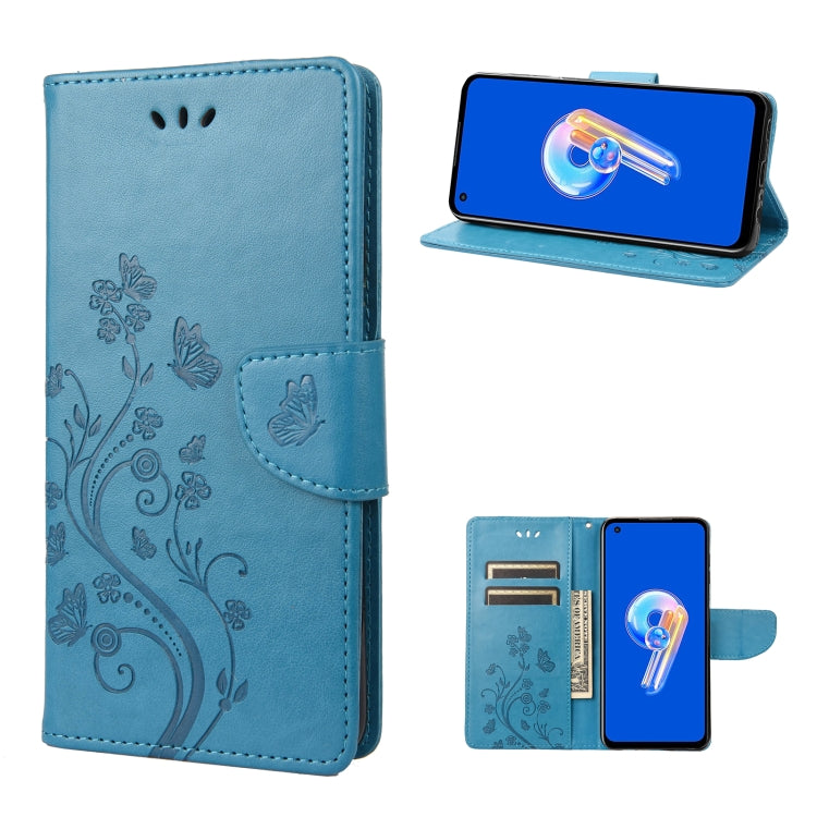 Butterfly Flower Pattern Flip Leather Phone Case, Series 1