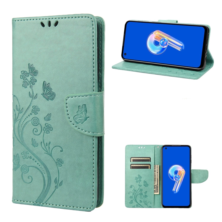 Butterfly Flower Pattern Flip Leather Phone Case, Series 1