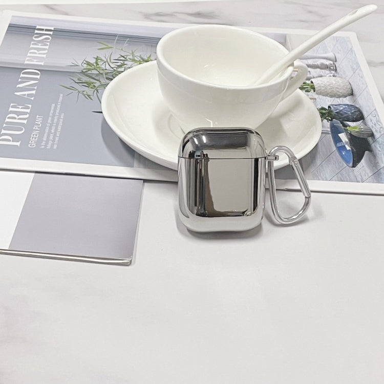 Split Electroplating TPU Earphone Protective Case with Hook, For AirPods 1/2, For AirPods 3, For AirPods Pro