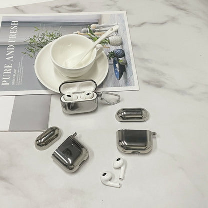 Split Electroplating TPU Earphone Protective Case with Hook, For AirPods 1/2, For AirPods 3, For AirPods Pro