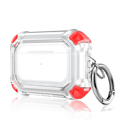 Dual-color PC Shockproof Earphone Case with Hook, For AirPods Pro 2