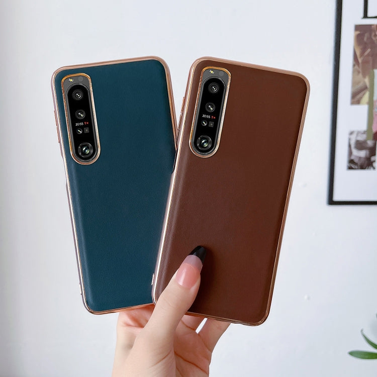 Genuine Leather Xiaoya Series Nano Plating Phone Case