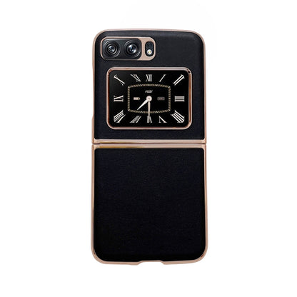 Genuine Leather Xiaoya Series Nano Plating Phone Case, For Sony Xperia 1 IV, For Sony Xperia 10 IV, For Motorola Moto Razr 2022