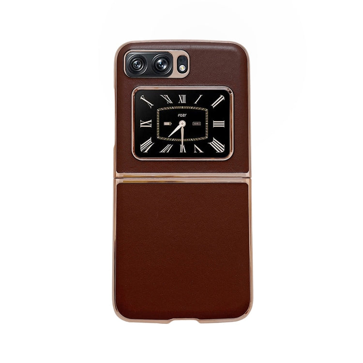 Genuine Leather Xiaoya Series Nano Plating Phone Case, For Sony Xperia 1 IV, For Sony Xperia 10 IV, For Motorola Moto Razr 2022