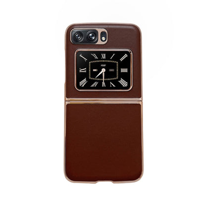 Genuine Leather Xiaoya Series Nano Plating Phone Case, For Sony Xperia 1 IV, For Sony Xperia 10 IV, For Motorola Moto Razr 2022