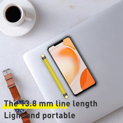 100W 10Gbps USB-C/Type-C Female to USB-C/Type-C Male FPC Flexible Data Cable, Length: 13.8cm, 10Gbps USB-C/Type-C Female to USB-C/Type-C Male