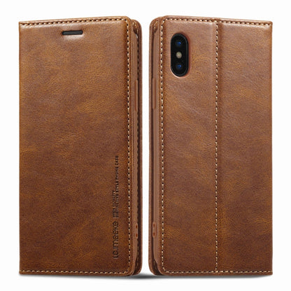 LC.IMEEKE RFID Anti-theft Leather Phone Case, For iPhone SE 2022 / SE 2020 / 8 / 7, For iPhone XS Max, For iPhone XS / X, For iPhone XR, For iPhone 8 Plus / 7 Plus, For Samsung Galaxy S21 5G