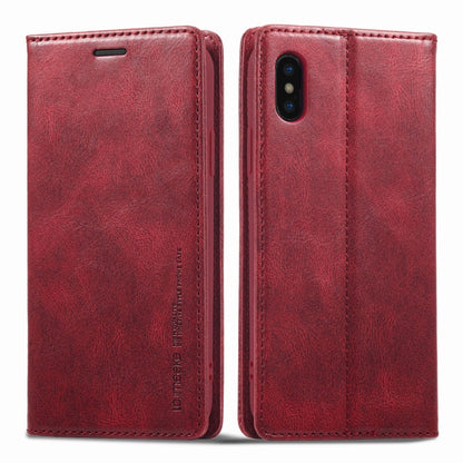 LC.IMEEKE RFID Anti-theft Leather Phone Case, For iPhone SE 2022 / SE 2020 / 8 / 7, For iPhone XS Max, For iPhone XS / X, For iPhone XR, For iPhone 8 Plus / 7 Plus, For Samsung Galaxy S21 5G