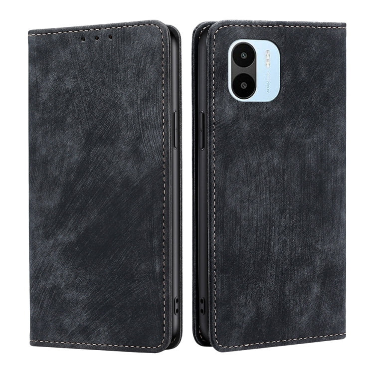 RFID Anti-theft Brush Magnetic Leather Phone Case