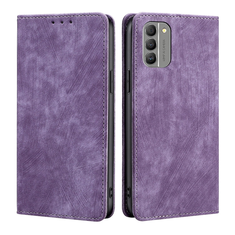 RFID Anti-theft Brush Magnetic Leather Phone Case