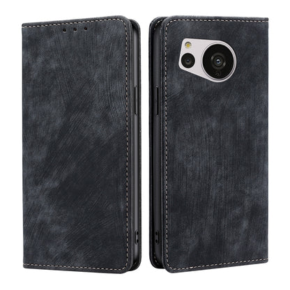 RFID Anti-theft Brush Magnetic Leather Phone Case