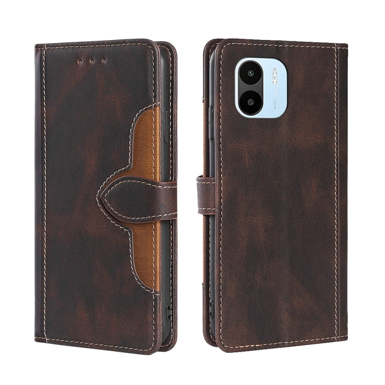 Skin Feel Magnetic Buckle Leather Phone Case