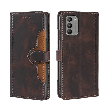 Skin Feel Magnetic Buckle Leather Phone Case