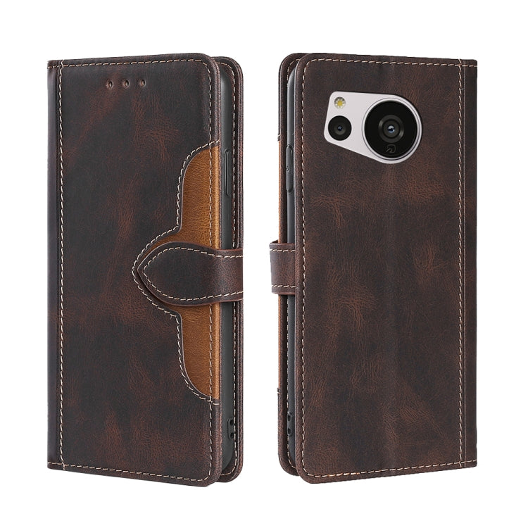 Skin Feel Magnetic Buckle Leather Phone Case