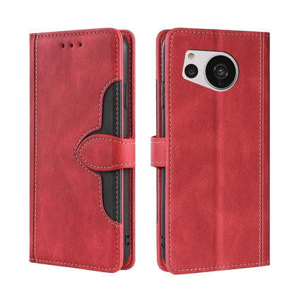 Skin Feel Magnetic Buckle Leather Phone Case