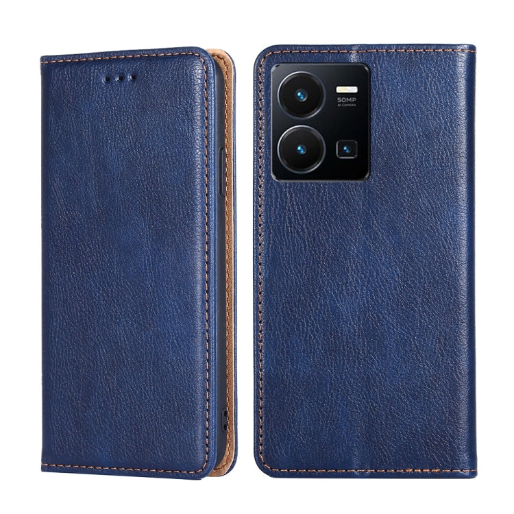 Gloss Oil Solid Color Magnetic Leather Phone Case