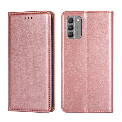 Gloss Oil Solid Color Magnetic Leather Phone Case