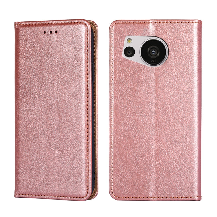 Gloss Oil Solid Color Magnetic Leather Phone Case
