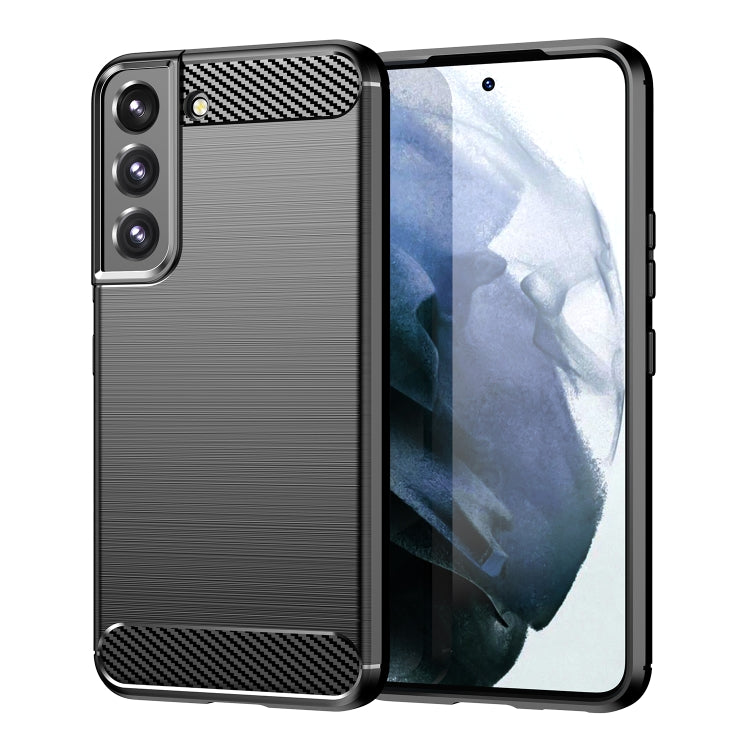 Brushed Texture Carbon Fiber TPU Phone Case