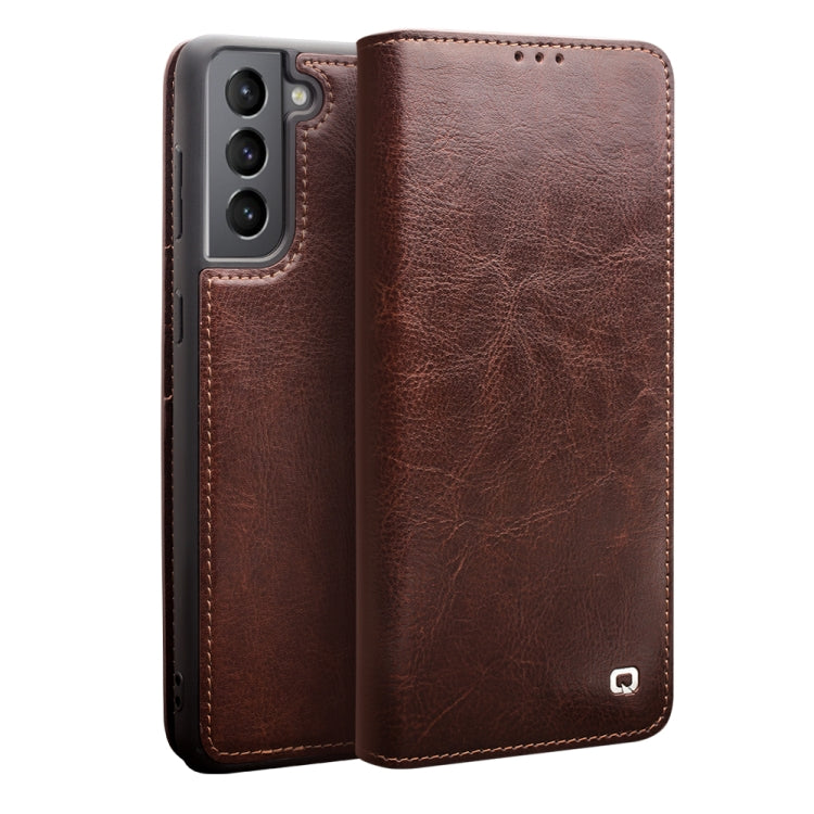 QIALINO Genuine Leather Phone Case, For Samsung Galaxy Note20, For Samsung Galaxy Note20 Ultra, For Samsung Galaxy S21 5G, For Samsung Galaxy S21+ 5G, For Samsung Galaxy S21 Ultra 5G, For Samsung Galaxy S22 Ultra 5G, For Samsung Galaxy S22+ 5G���������...